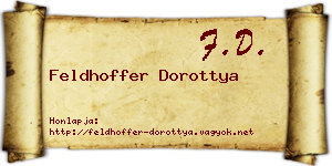 Feldhoffer Dorottya névjegykártya