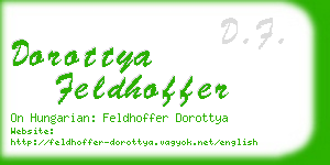 dorottya feldhoffer business card